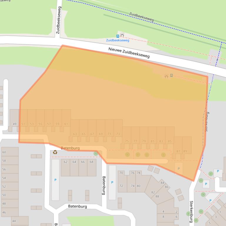 Kaart van postcodegebied 4385HG.