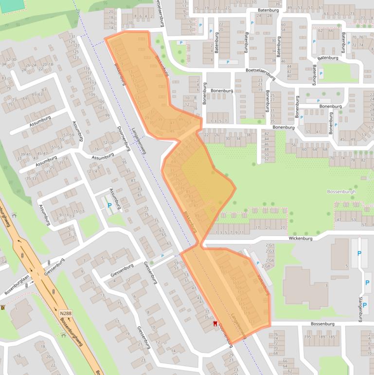 Kaart van postcodegebied 4385HJ.