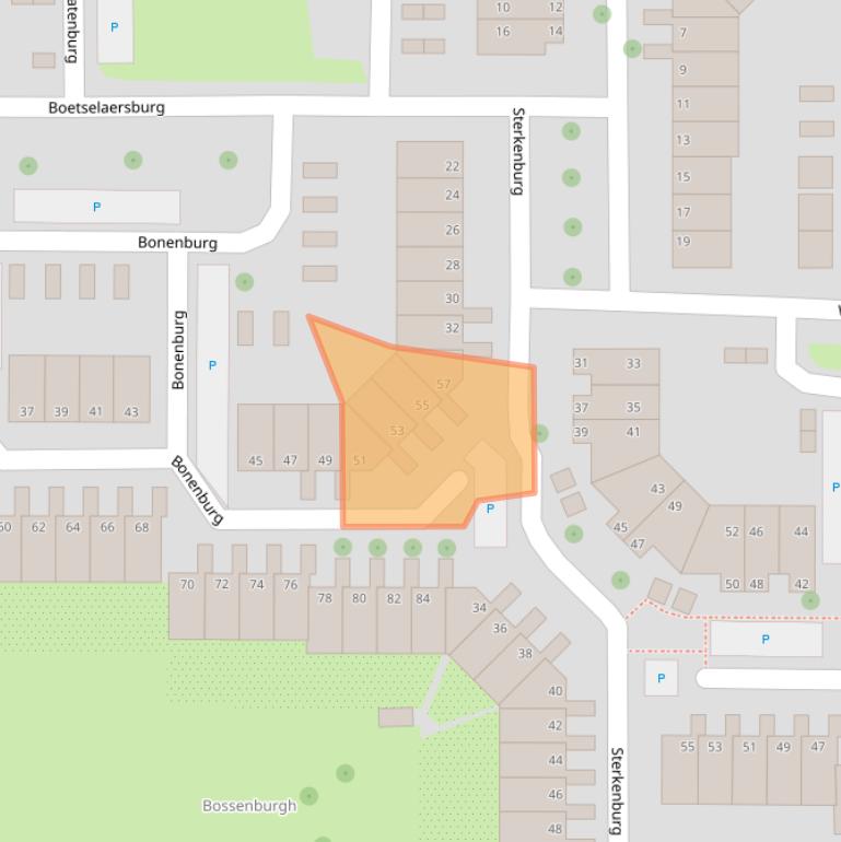 Kaart van postcodegebied 4385HN.