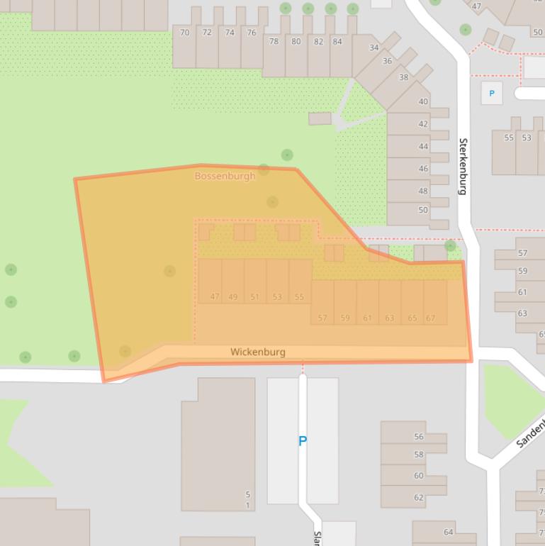 Kaart van postcodegebied 4385HS.