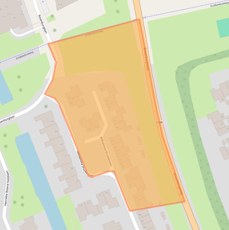 Kaart van postcodegebied 4385JB.