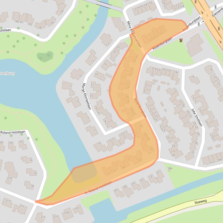 Kaart van postcodegebied 4385JD.