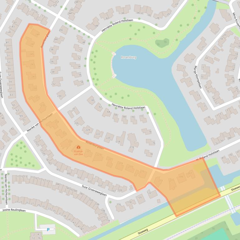 Kaart van postcodegebied 4385KL.