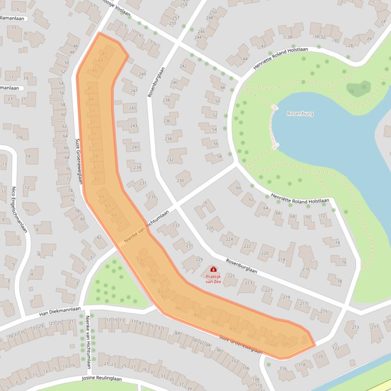 Kaart van postcodegebied 4385KN.