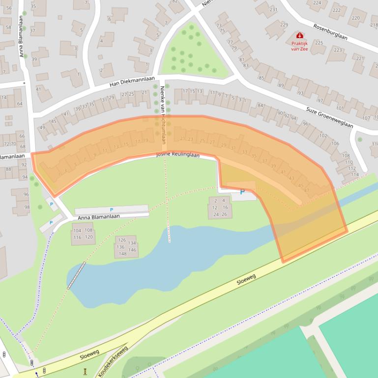 Kaart van postcodegebied 4385KW.