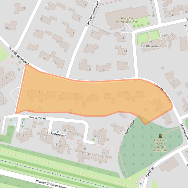 Kaart van postcodegebied 4386AE.