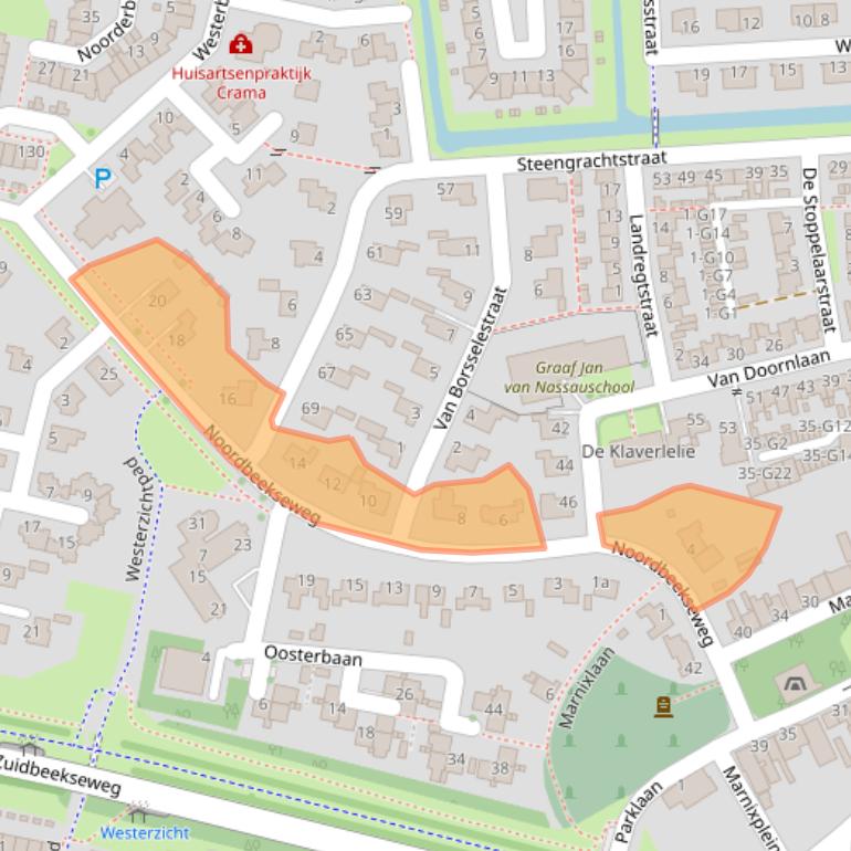 Kaart van postcodegebied 4386AG.