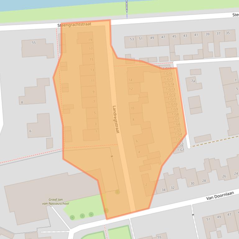 Kaart van postcodegebied 4386AN.