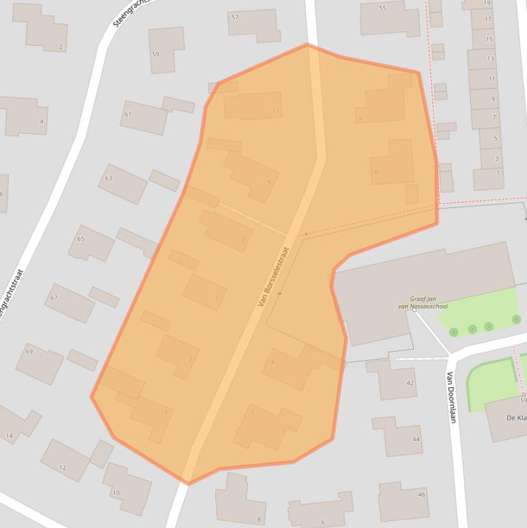 Kaart van postcodegebied 4386AP.