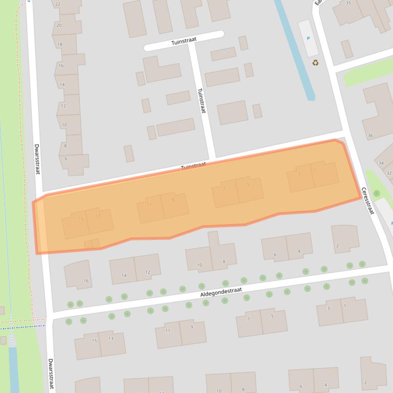 Kaart van postcodegebied 4386BB.