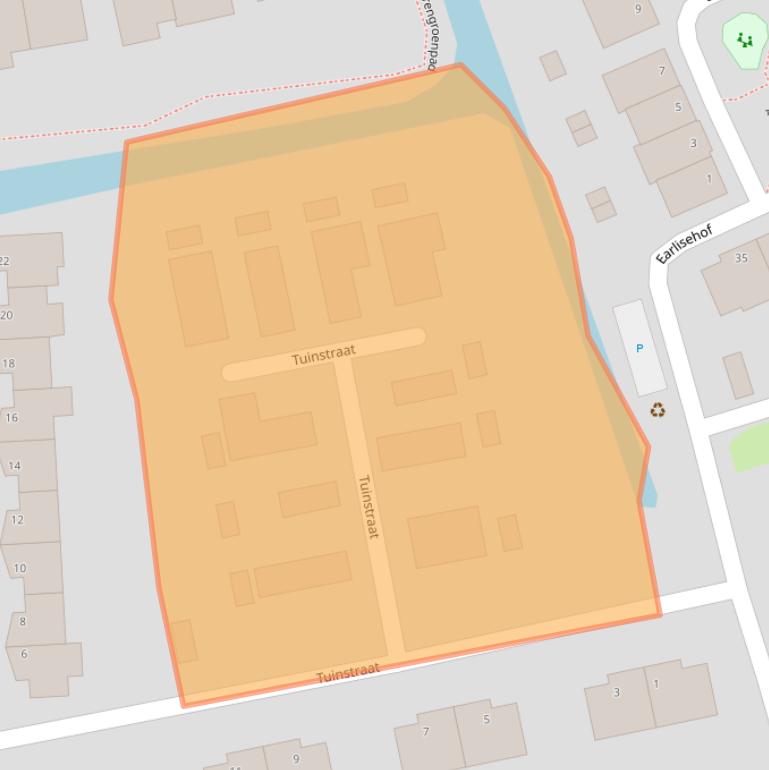 Kaart van postcodegebied 4386BC.