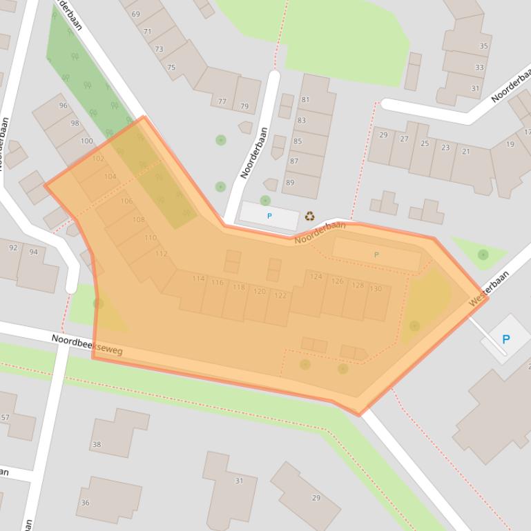 Kaart van postcodegebied 4386CC.