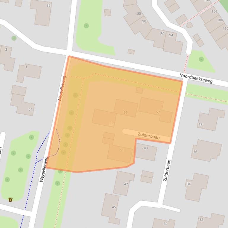 Kaart van postcodegebied 4386CL.