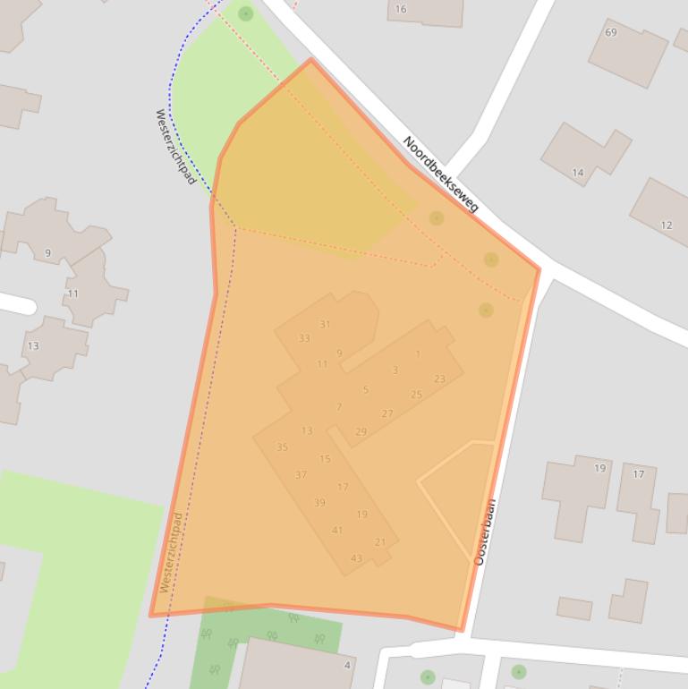 Kaart van postcodegebied 4386CP.