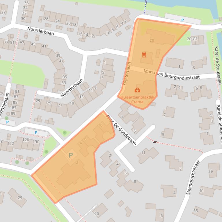 Kaart van postcodegebied 4386CR.