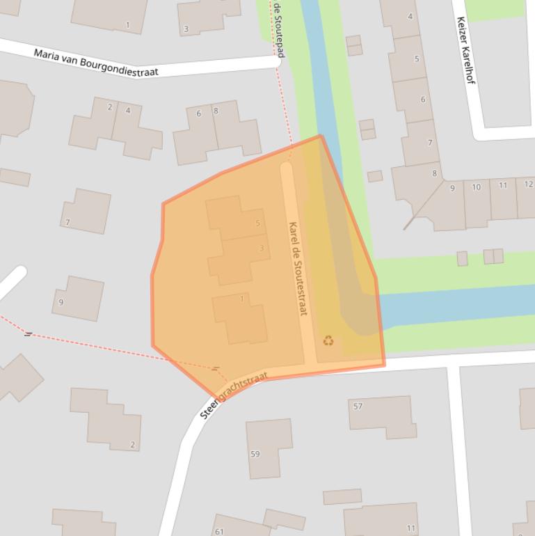 Kaart van postcodegebied 4386CS.