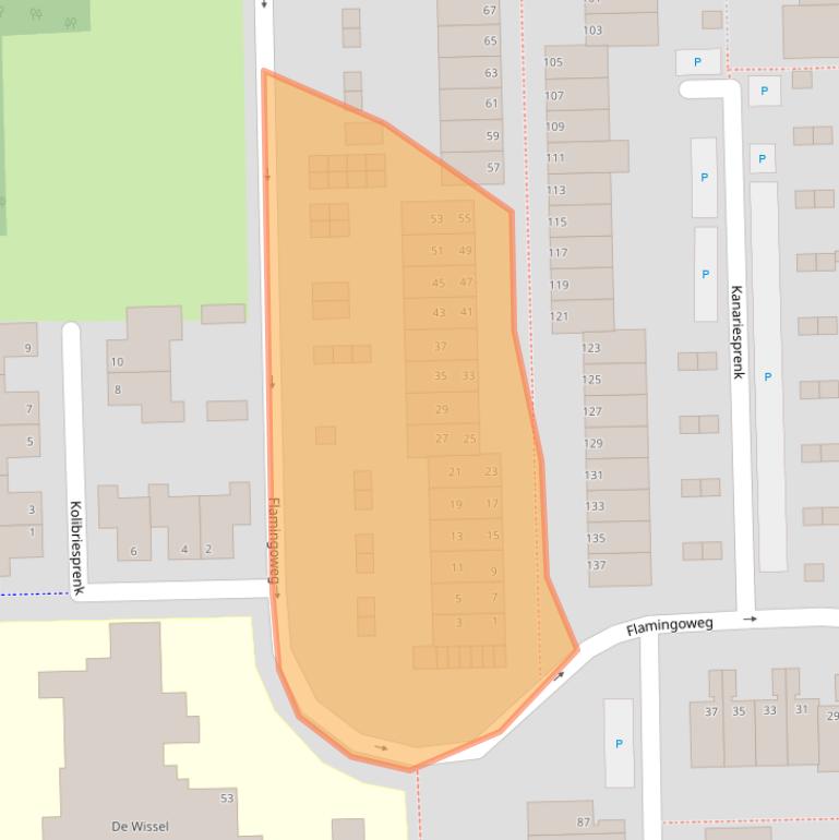 Kaart van postcodegebied 4386DE.