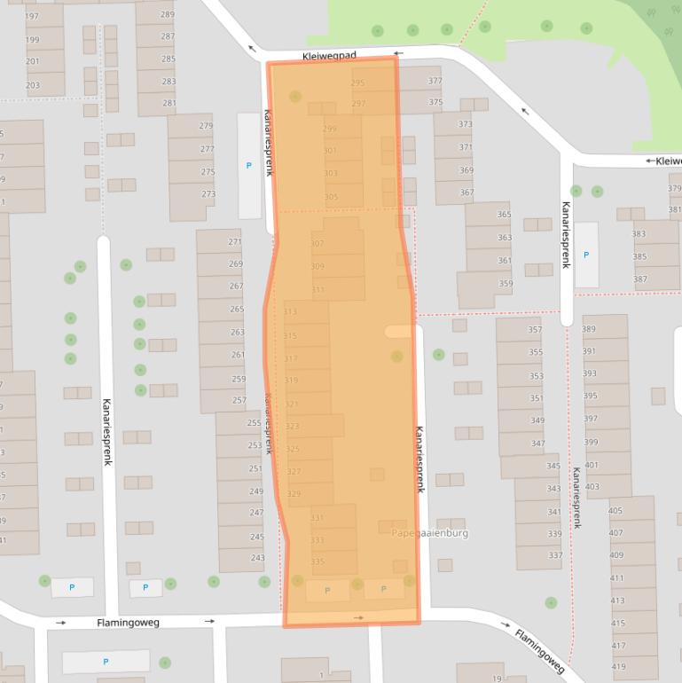 Kaart van postcodegebied 4386DM.