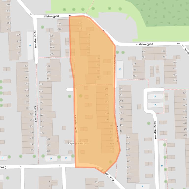 Kaart van postcodegebied 4386DN.