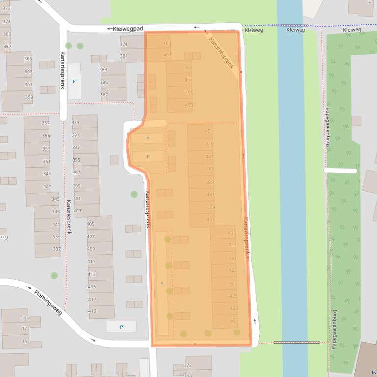 Kaart van postcodegebied 4386DR.