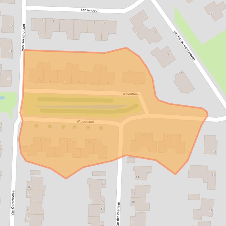 Kaart van postcodegebied 4386EC.