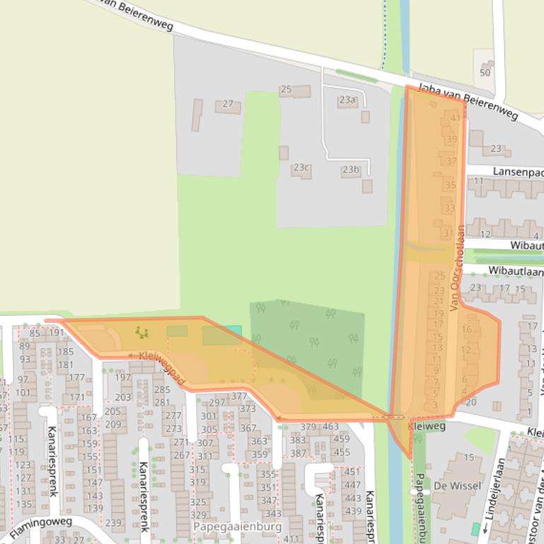 Kaart van postcodegebied 4386EG.