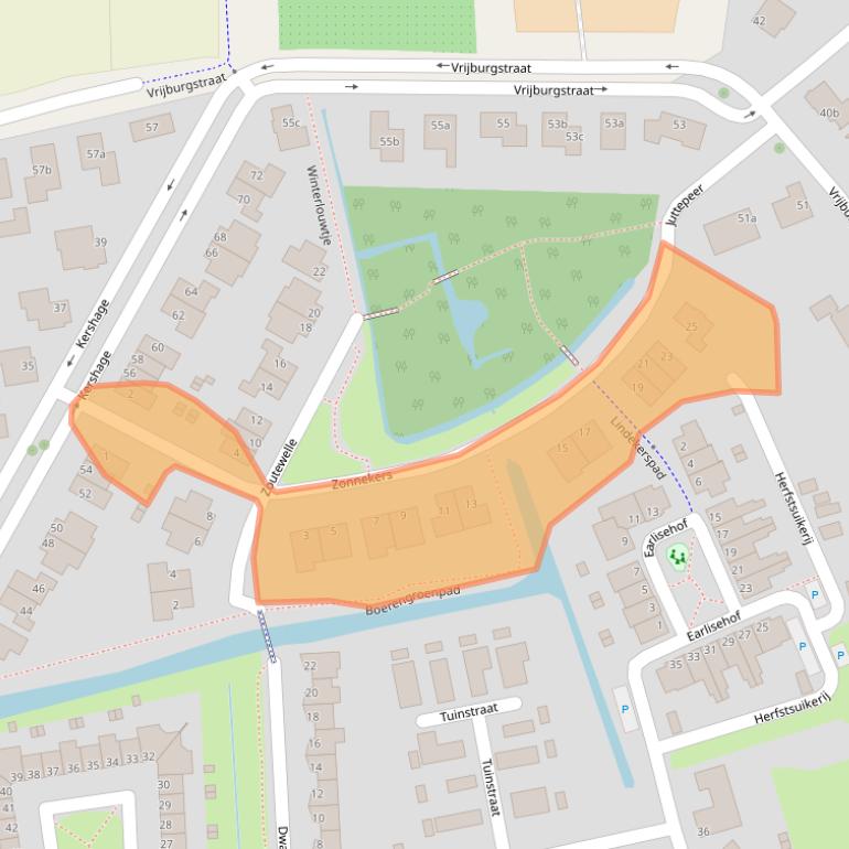 Kaart van postcodegebied 4386EM.