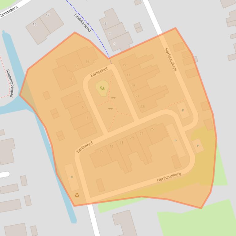 Kaart van postcodegebied 4386EP.