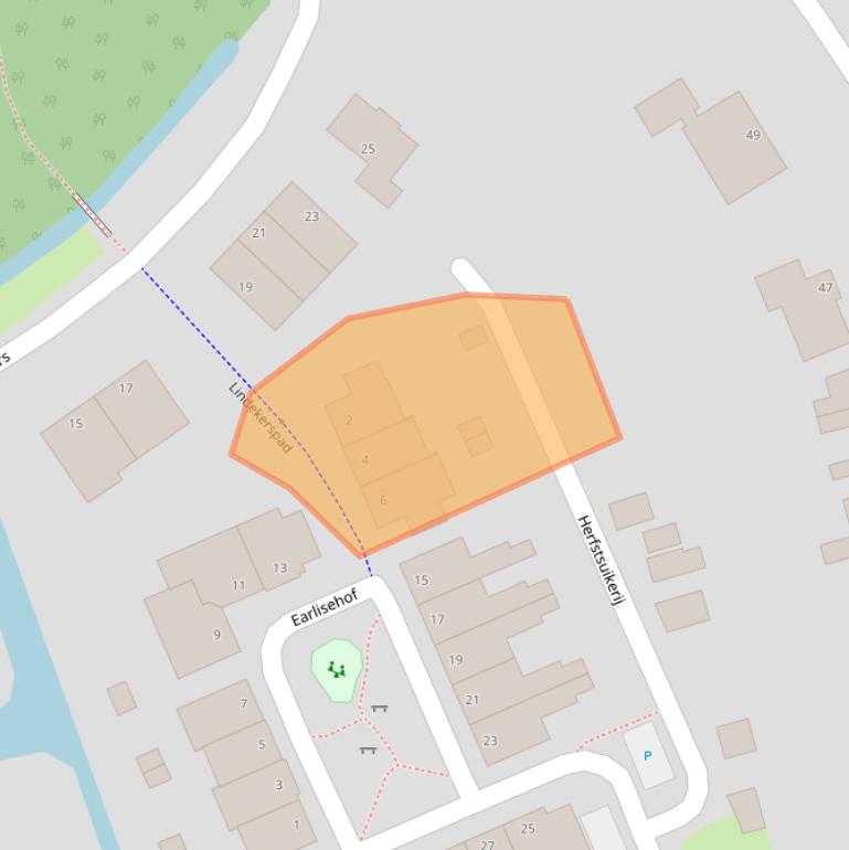 Kaart van postcodegebied 4386ER.