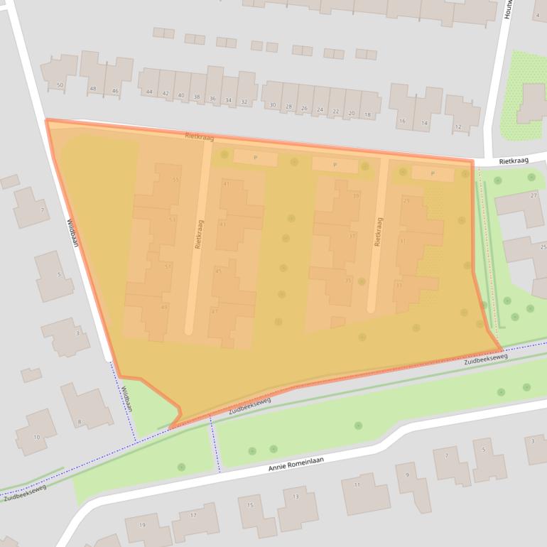 Kaart van postcodegebied 4386GB.