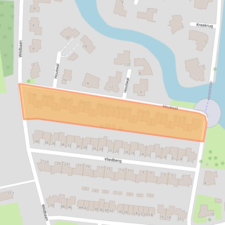 Kaart van postcodegebied 4386GJ.
