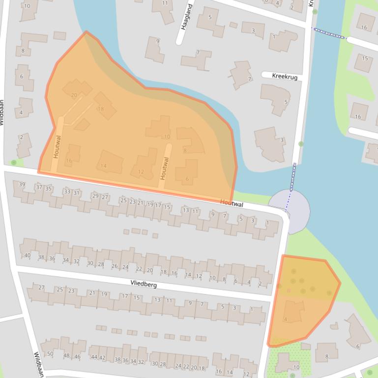 Kaart van postcodegebied 4386GK.