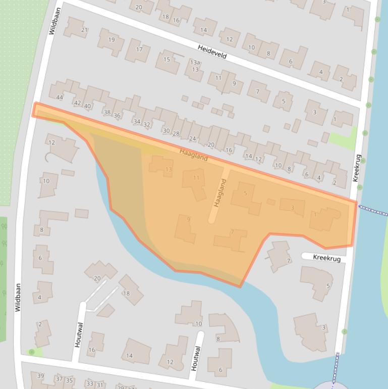 Kaart van postcodegebied 4386GL.