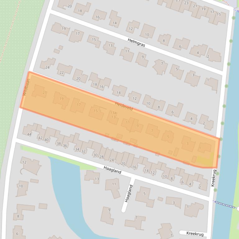 Kaart van postcodegebied 4386GN.