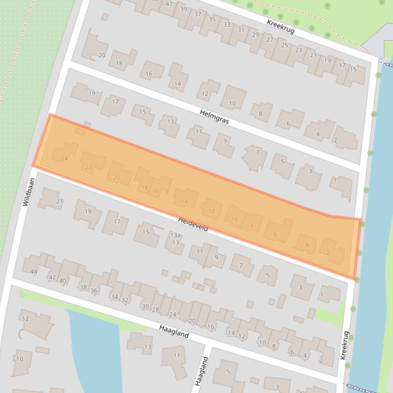 Kaart van postcodegebied 4386GP.