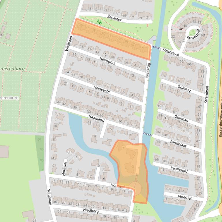 Kaart van postcodegebied 4386GR.