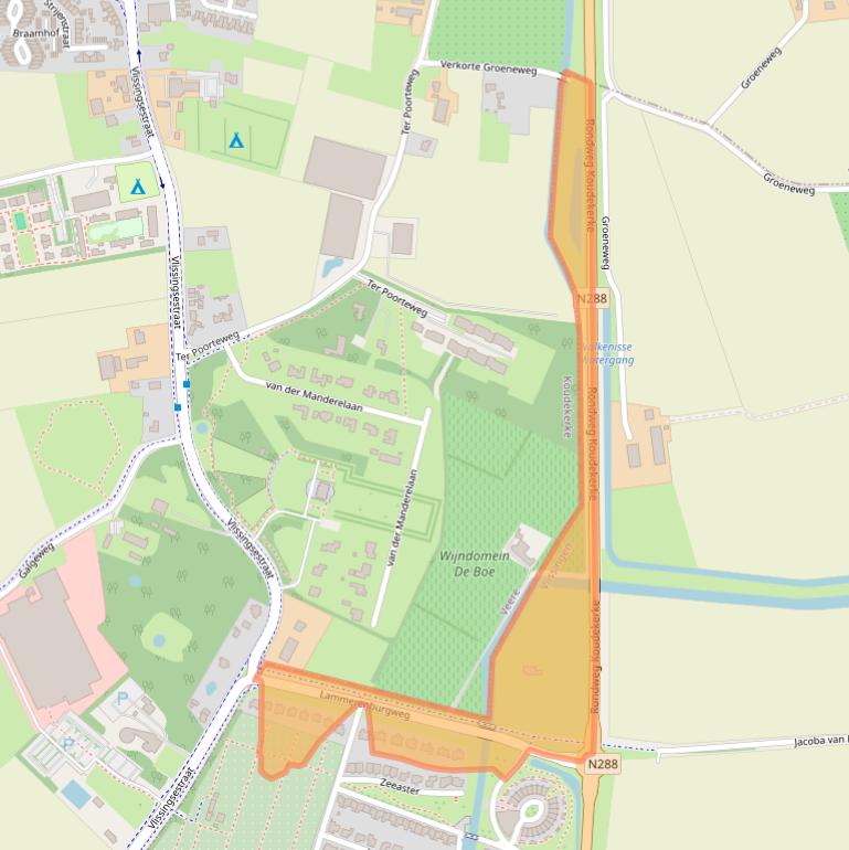 Kaart van postcodegebied 4386GX.