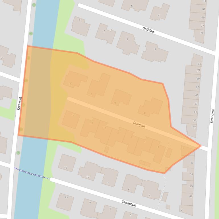 Kaart van postcodegebied 4386HD.