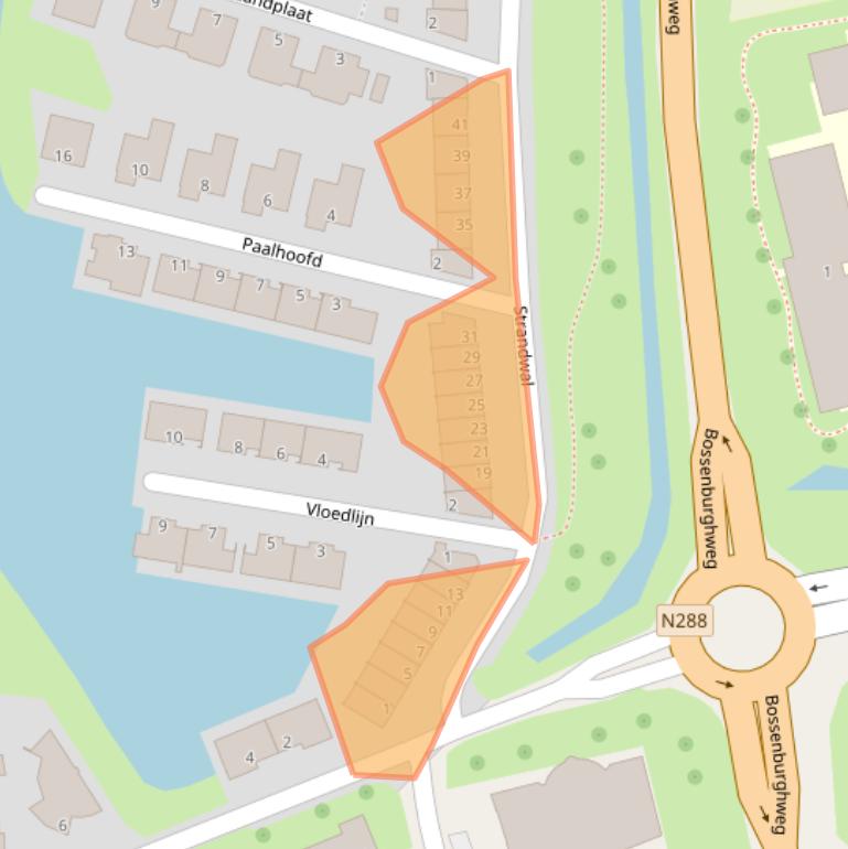 Kaart van postcodegebied 4386HE.