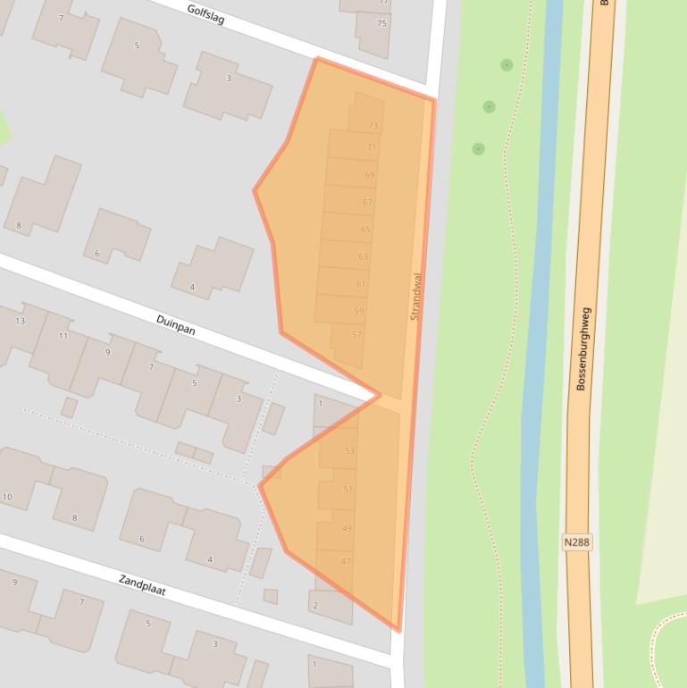 Kaart van postcodegebied 4386HG.