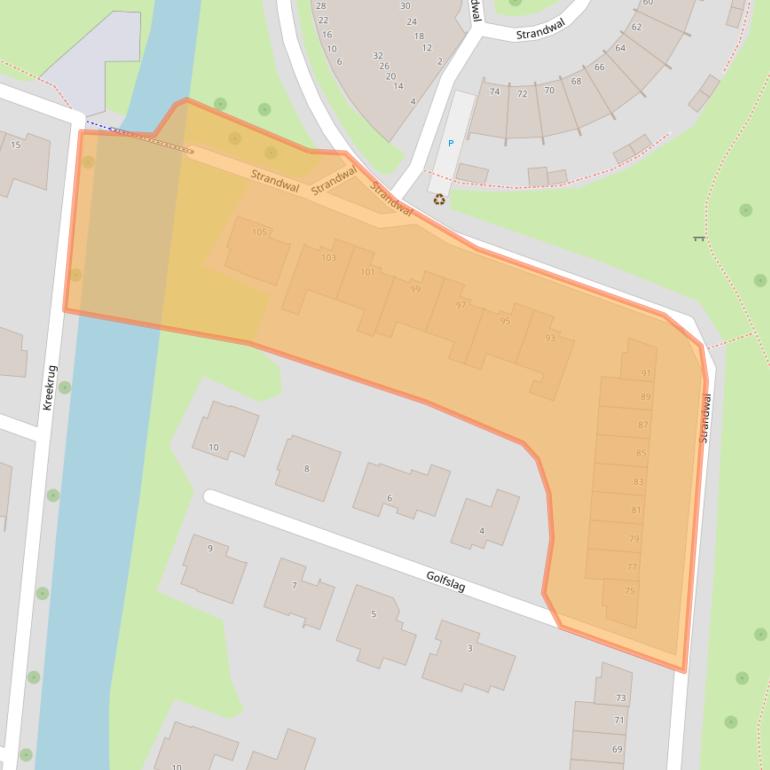 Kaart van postcodegebied 4386HJ.