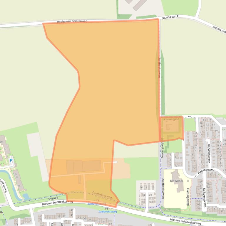 Kaart van postcodegebied 4386NC.