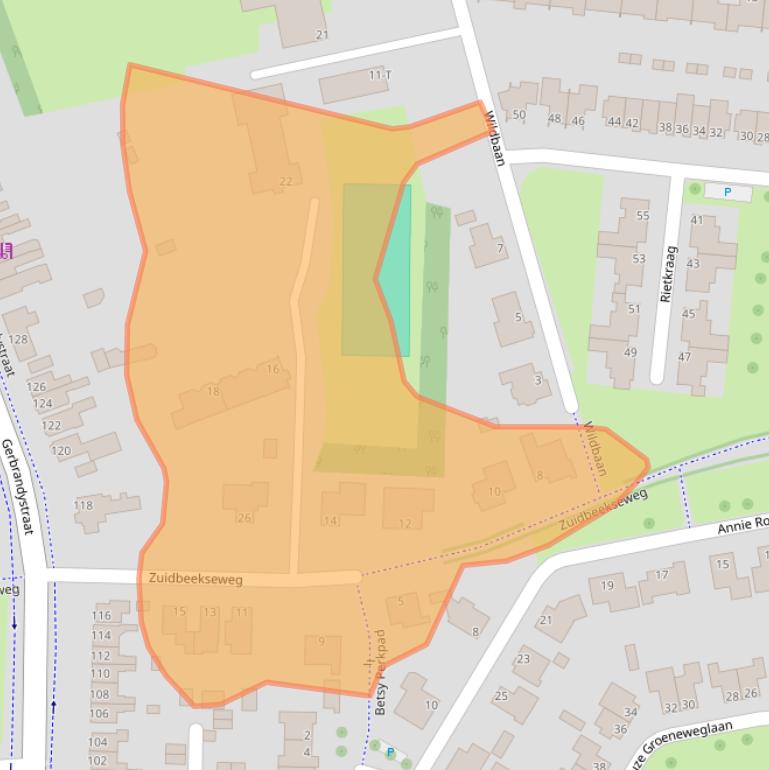 Kaart van postcodegebied 4386ND.