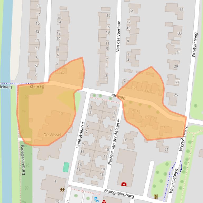 Kaart van postcodegebied 4386PA.