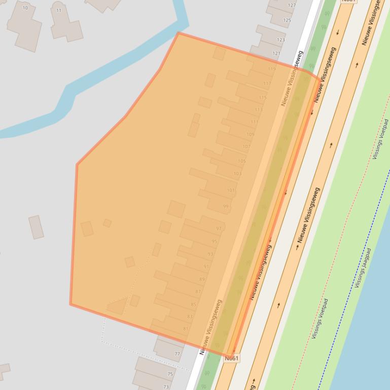 Kaart van postcodegebied 4387AB.