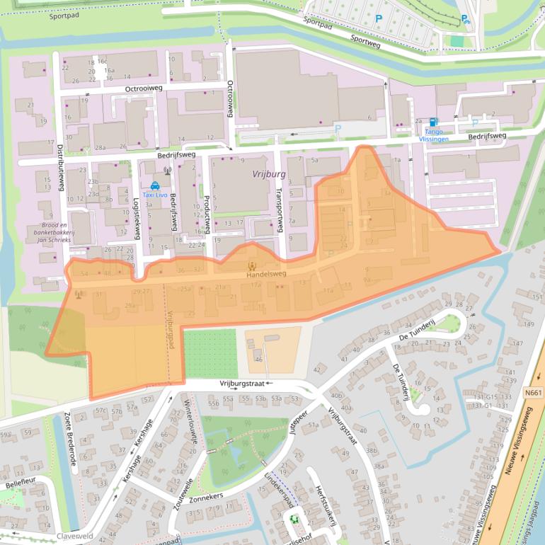 Kaart van postcodegebied 4387PC.