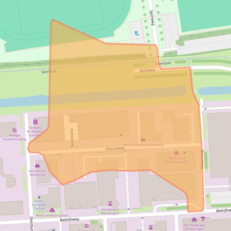 Kaart van postcodegebied 4387PJ.