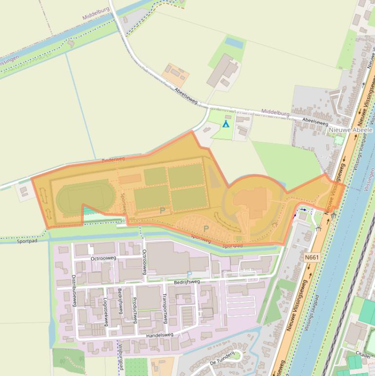 Kaart van postcodegebied 4387PM.