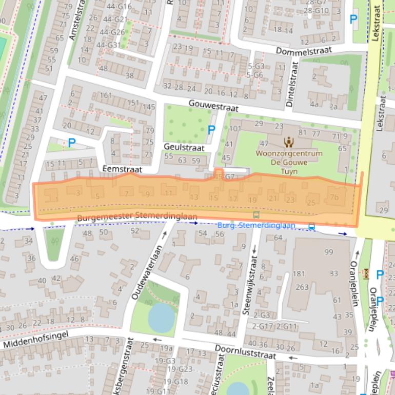 Kaart van postcodegebied 4388AA.