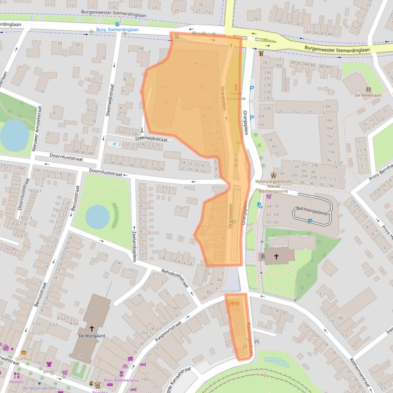 Kaart van postcodegebied 4388AG.